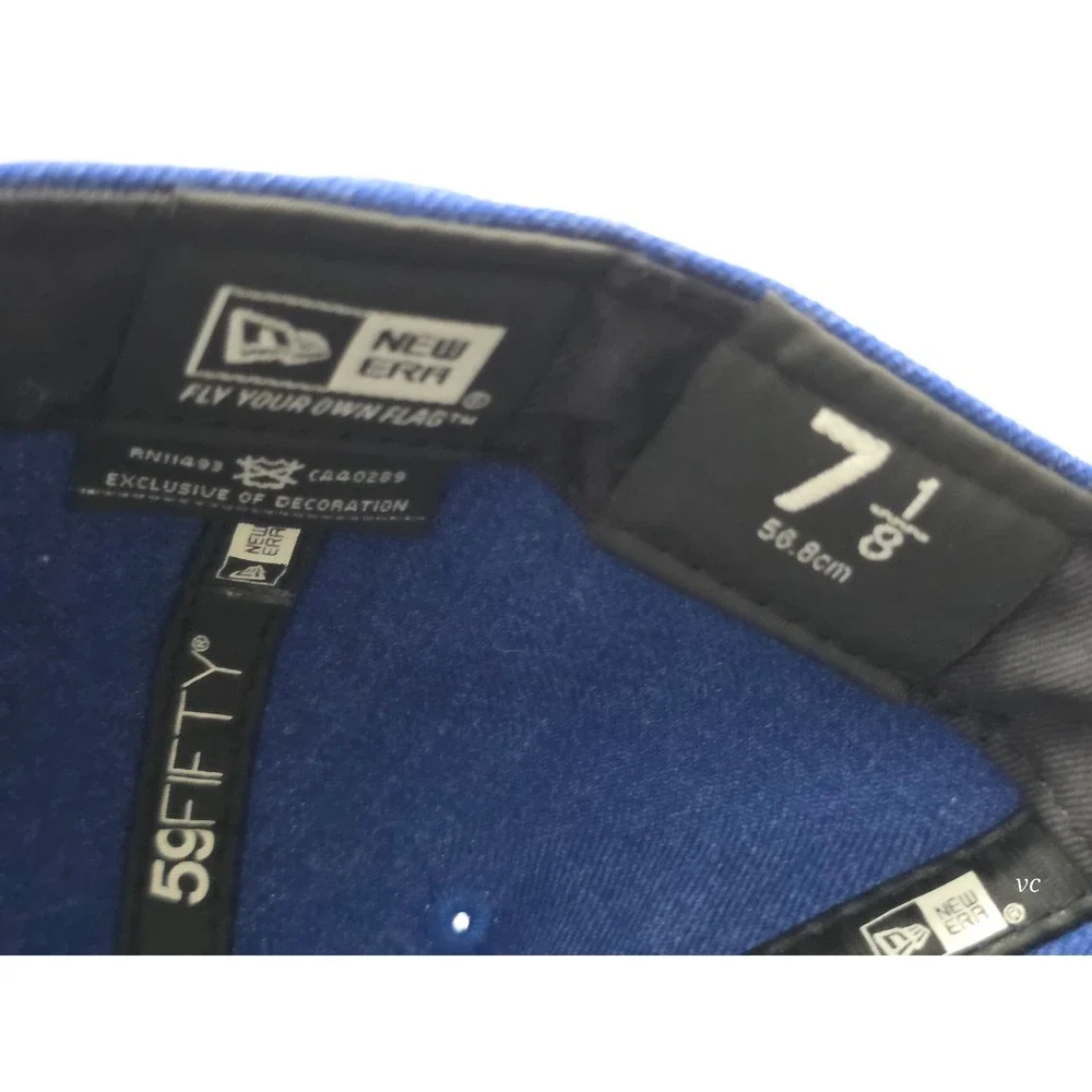 New Era 59FIFTY Seattle Seahawks Hat Heather Action Blue Green Fitted 7 1/8